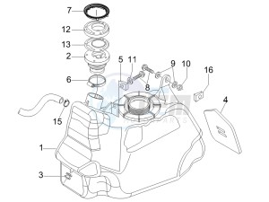 Nexus 500 SP e3 drawing Fuel Tank