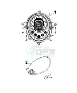 DJANGO 125 SY EVASION drawing SPEEDOMETER