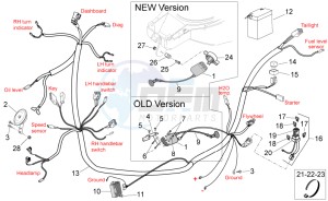 SR 50 ie AND carb. USA drawing Electrical system II