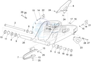 RSV4 1100 RACING FACTORY E4 ABS (EMEA-GSO) drawing Swing arm