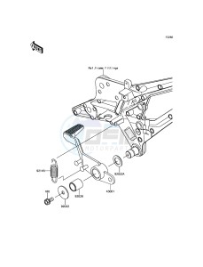 Z800 ABS ZR800BDS FR GB XX (EU ME A(FRICA) drawing Brake Pedal