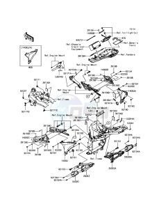 Z800 ABS ZR800FGF UF (UK FA) XX (EU ME A(FRICA) drawing Frame Fittings