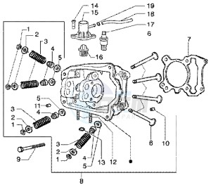 X9 180 Amalfi drawing Head-Valves