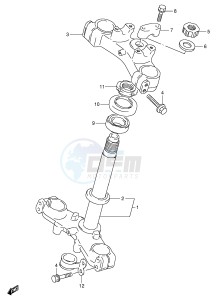 RM80 (E24) drawing STEERING STEM