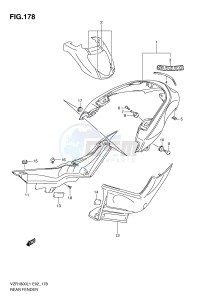 VZR1800 (E2) INTRUDER drawing REAR FENDER (VZR1800ZL1 E24)