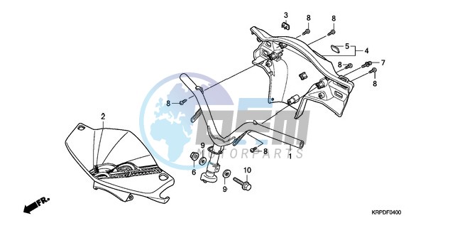 STEERING HANDLE/HANDLE CO VER