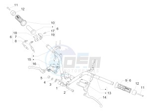 MP3 500 LT Sport-Business NOABS-ABS E4 (EMEA) drawing Handlebars - Master cil.