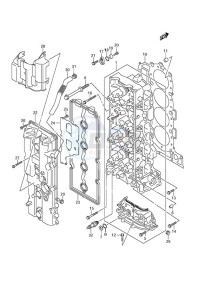 DF 150 drawing Cylinder Head