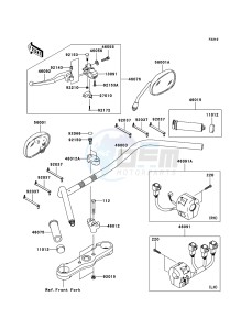 VN2000 CLASSIC VN2000H8F GB XX (EU ME A(FRICA) drawing Handlebar