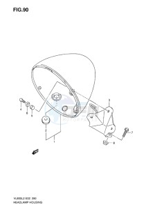 VL800C INTRUDER EU drawing HEADLAMP HOUSING