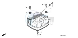 CBF125MD CBF125M UK - (E) drawing CYLINDER HEAD COVER