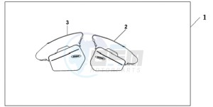 NT700VA F drawing PANNIER INNER BAG SET