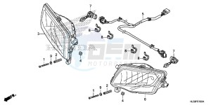 SXS700M2H Europe Direct - (ED) drawing HEADLIGHT