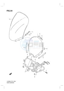 UH200G BURGMAN EU drawing WINDSCREEN