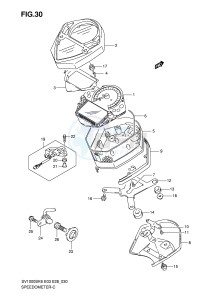 SV1000 (E3-E28) drawing SPEEDOMETER (SV1000)