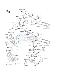 KAF 950 B [MULE 3010 DIESEL 4X4] (B7F) B6F drawing SHIFT LEVER-- S- --- JK1AFDB1 6B511026 - - -