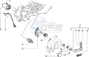 Zip 50 SP drawing Starting motor-starter lever