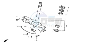 XL650V TRANSALP drawing STEERING STEM