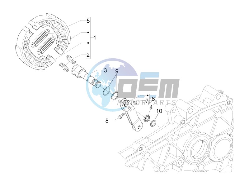 Rear brake - Brake jaw