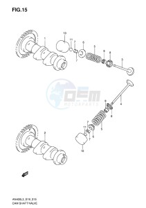 AN400 BURGMAN EU drawing CAM SHAFT, VALVE