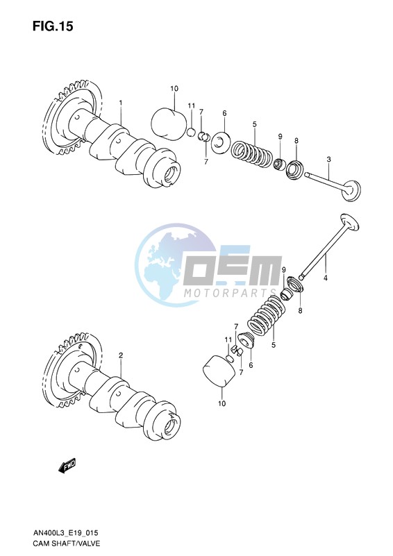 CAM SHAFT, VALVE