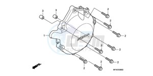 CBF1000SA UK - (E / ABS MKH) drawing A.C. GENERATOR COVER