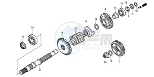 GL1500SE GOLDWING SE drawing FINAL SHAFT