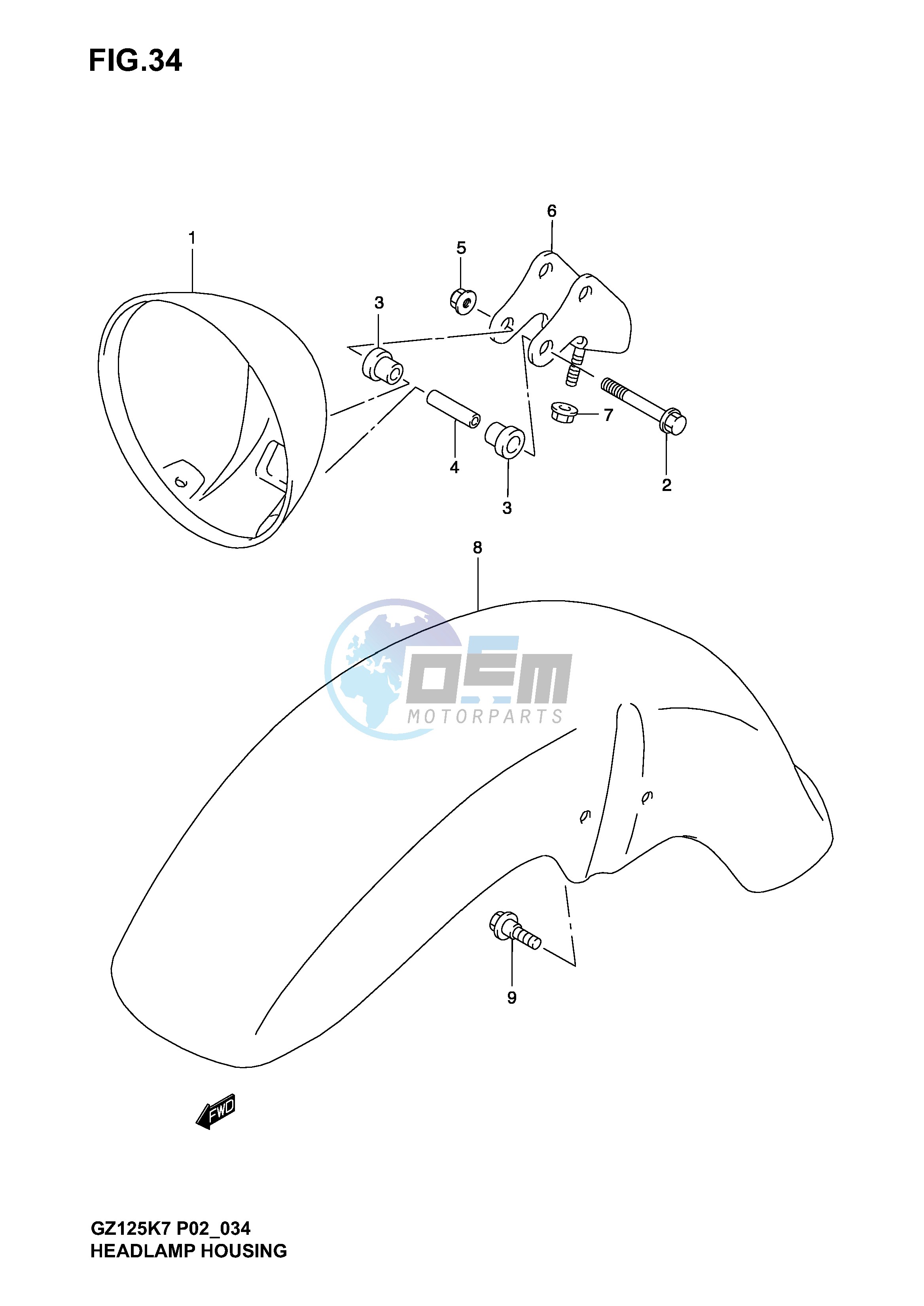 HEADLAMP HOUSING