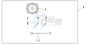 GL1800A drawing REAR SPEAKER SET