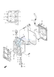 DF 9.9A drawing Cylinder Head