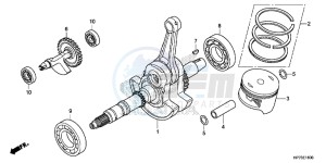 TRX420FPAD TRX420 Europe Direct - (ED) drawing CRANK SHAFT/PISTON