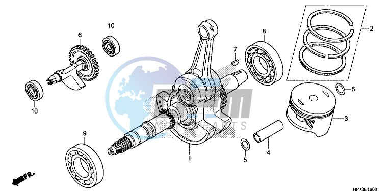 CRANK SHAFT/PISTON