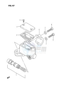 LT-F250 (E28) drawing FRONT MASTER CYLINDER (MODEL J K L M N P)