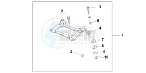 CBF10009 UK - (E / MKH) drawing KIT CARRIER BRKT