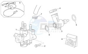 Scarabeo 50 Di-Tech drawing Injection unit (Ditech)