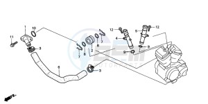 VT750C3 drawing WATER PIPE