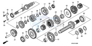 TRX500FPE9 Australia - (U / PS) drawing TRANSMISSION