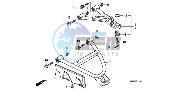 FRONT ARM (4WD)