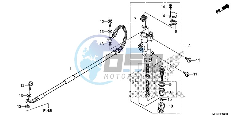 REAR BRAKE MASTER CYLINDER