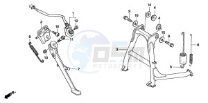 CBR1100XX SUPER BLACKBIRD drawing STAND