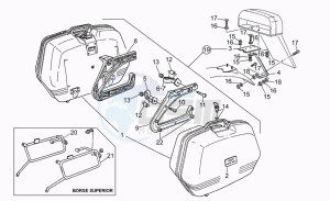 V 65 650 Florida Florida drawing Saddlebags, pair