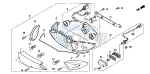 CBF600S drawing REAR COMBINATION LIGHT