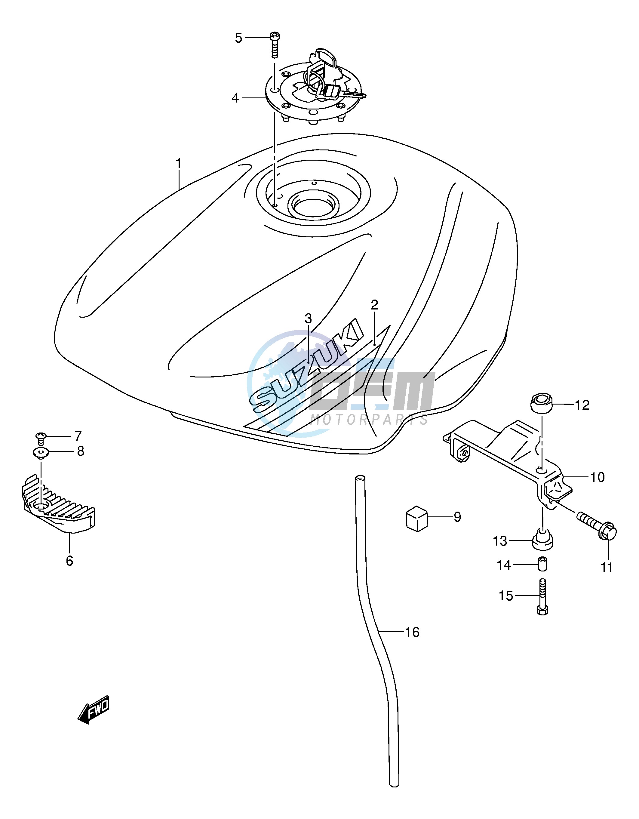 FUEL TANK (MODEL K1)