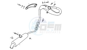 SENDA R DRD - BLACK DEVIL 2A EDIZIONE - 50 CC VTHSR1A2A drawing EXHAUST