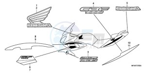 CBF1000T9 F / ABS CMF drawing STRIPE/MARK