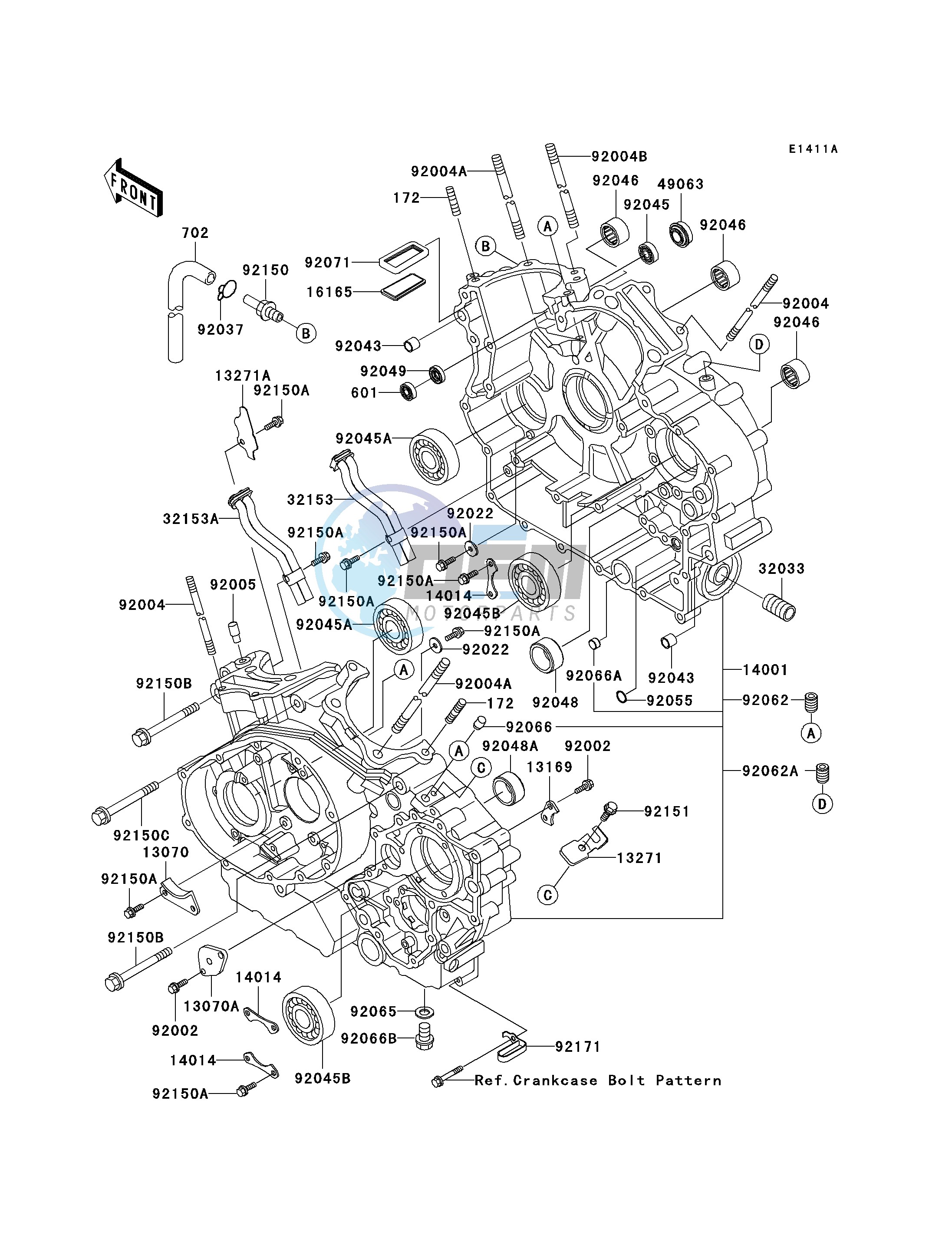 CRANKCASE -- VN1500-N3- -