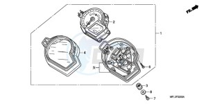 CBR1000RA9 UK - (E / ABS MKH) drawing METER