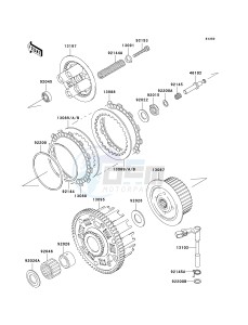 ZX 636 B [NINJA ZX-6R[ (B1-B2) [NINJA ZX-6R drawing CLUTCH