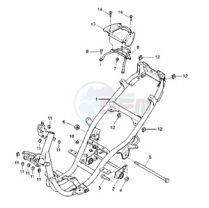 YQ AEROX 50 drawing FRAME