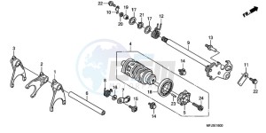 CBR600RAA BR / ABS - (BR / ABS) drawing GEARSHIFT DRUM